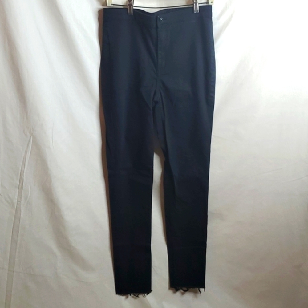 Women H&M Divided long stretch denim jean, Size 10 / Medium, Black